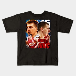 RETRO VINTAGE NIKOLA JOKIC DENVER 90S BOOTLEG Kids T-Shirt